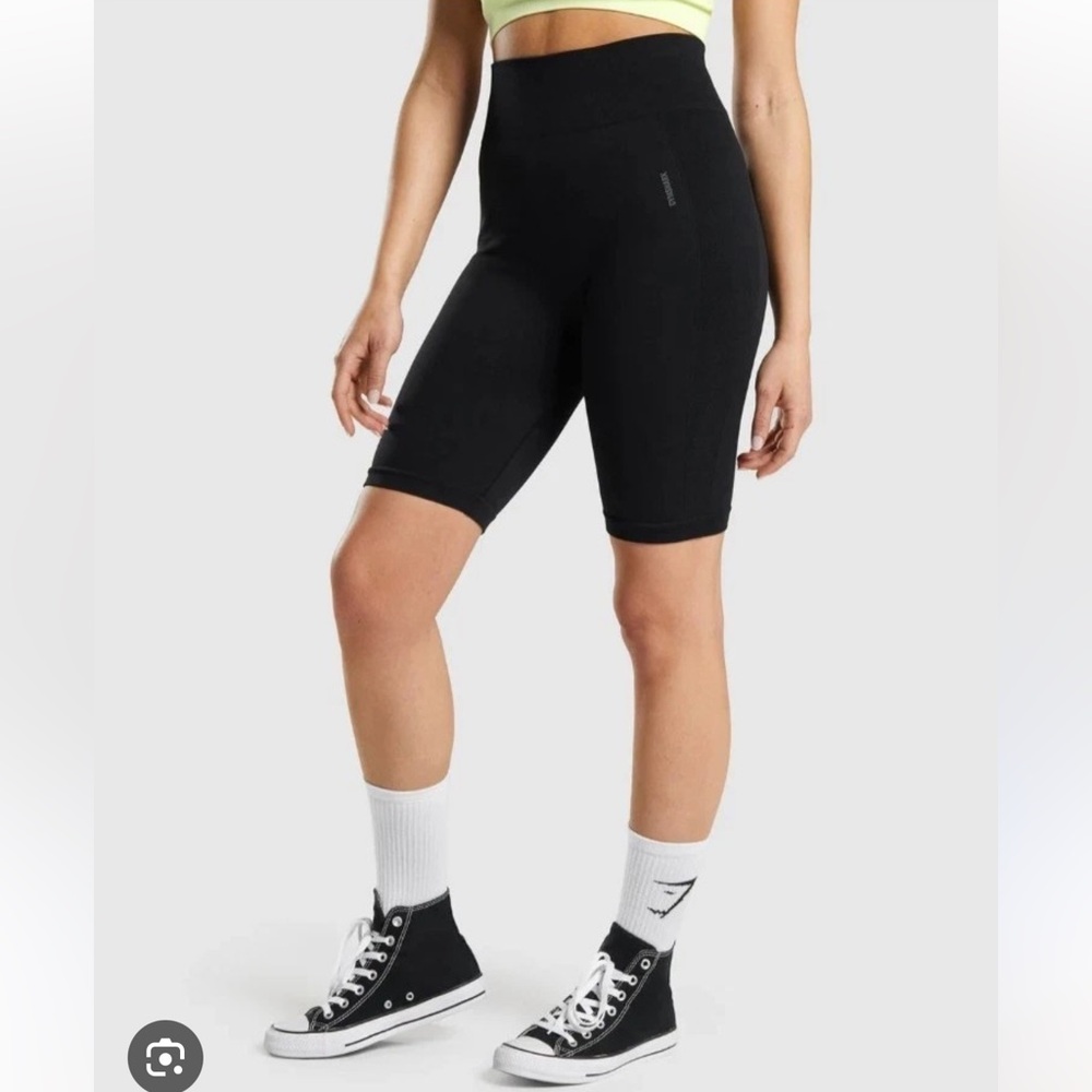 Gymshark Black Flex Bike Shorts